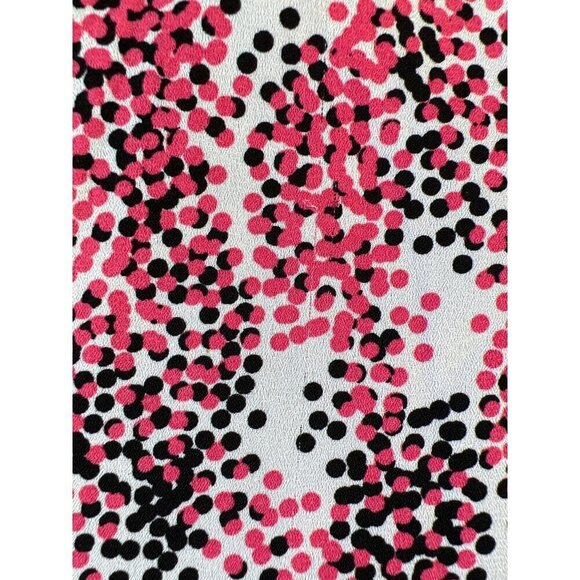 Zach & Rachel Women Size L Tank Tunic Pink Black Lined Chiffon Trim Asymmetrical - Picture 12 of 12